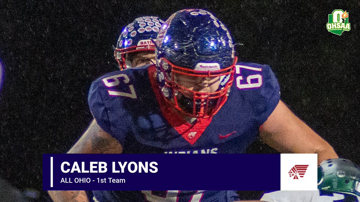 Congratulations to Senior OL/DL Caleb Lyons for being named All-Ohio 1st Team. #WeArePiqua