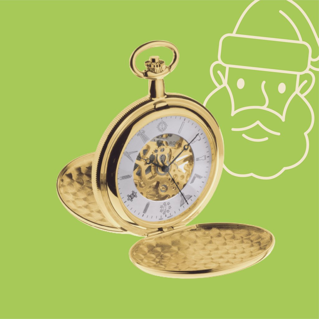 masonic skeleton watch