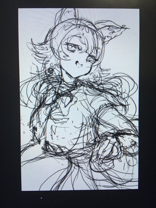 いい表情描けたかな…? 