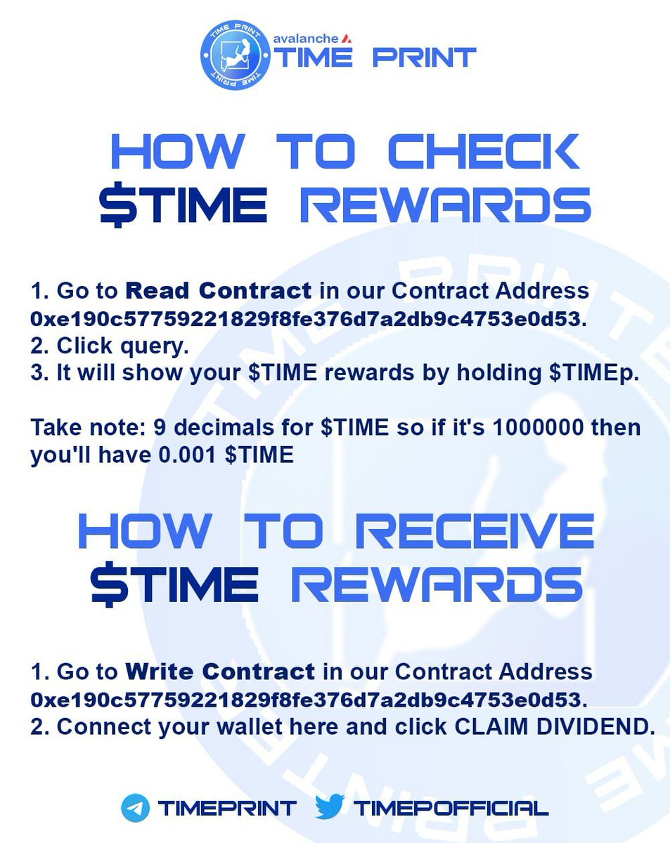 TIMEpOfficial's tweet image. ANNOUNCEMENT 🚀🔥

Read Contract Link: snowtrace.io/token/0xe190c5…

Write Contract Link: snowtrace.io/token/0xe190c5…

#Avax #AvaxPlays #TIMEp #Time