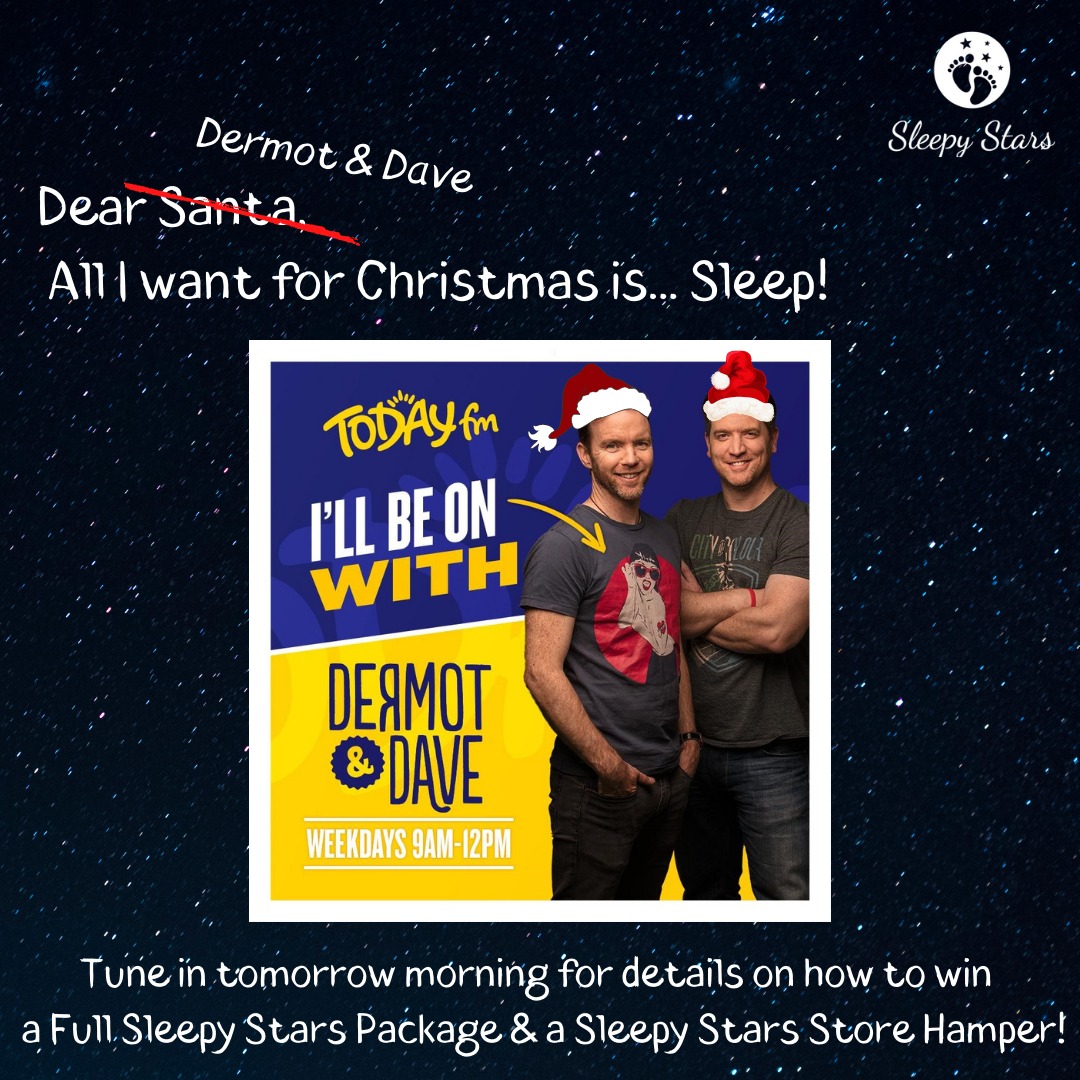 StarsSleepy's tweet photo. Tune in Monday @TodayFM for a chance to win a full Sleepy Stars consultation &amp; a Sleepy Stars Store hamper. This can be gifted if you want to enter for your friends. Kelly is also on talking about the trials of keeping your toddlers' sleep over Xmas @DermotTodayFM &amp; @DaveTodayFM https://t.co/RVGQ4YzAn2