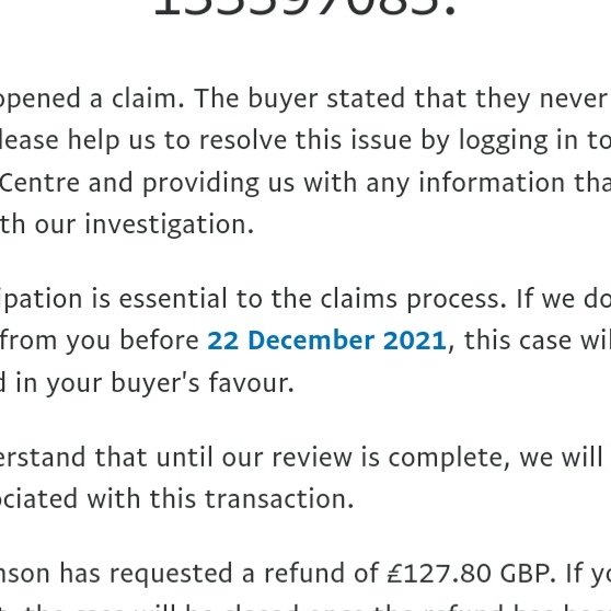 PlatinumB2's tweet photo. @PayPal I have been frauded by a PayPal user and every time I try to correspond via PayPal, your tech fails. Please can you deal with my claim? I keep getting the same message as attached. https://t.co/g2ooov85Fv