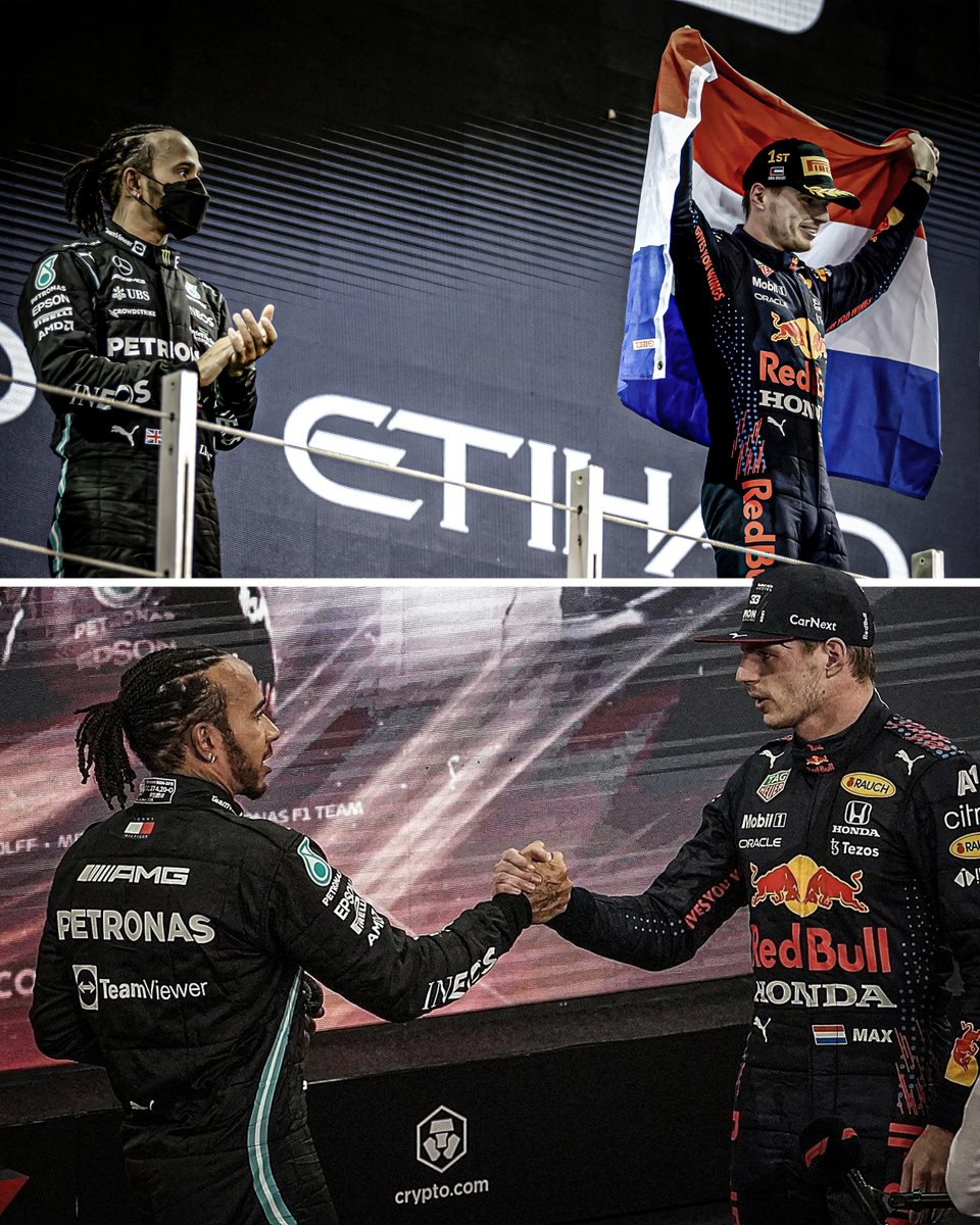 Lewis and Max raced for over 3,000 miles this season and it came down to the final 3.

Still can't comprehend what we've witnessed 🤯