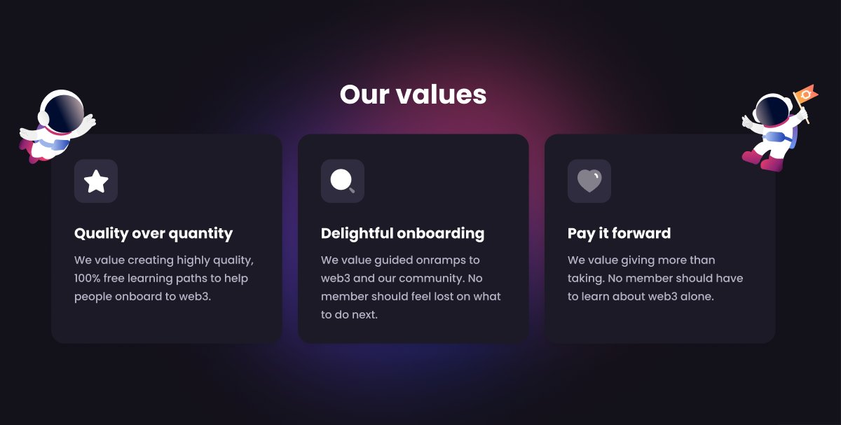 petergyang's tweet photo. Imagine that you want to learn about web3 and all you can find is:

Web3 is the future
Web3 is a scam

DAO is how we'll work
DAO will never work

Instead, beginners want balanced + practical guides on how to get started.

Here's how we'll provide web3 education... https://t.co/9afMhNQhqN