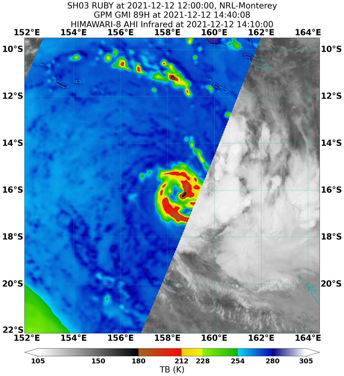 MichaelIgbino10's tweet photo. Previously suggested by the rotation of vortical hot towers around the center of #Ruby, an eyewall is now shown on 89gHz microwave imagery. The divergent nature of the upper-level flow, lower shear (also on 1-9km hodograph), and ~30C SSTs could cause more rapid strengthening soon https://t.co/kVKMTOwybN
