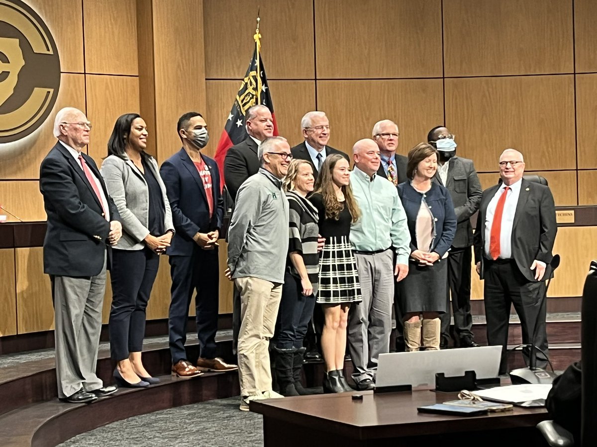 CCSD BOE proud to recognize Samantha McGarity &amp; Harrison HS - 2021 GHSA 7A Women’s Individual Cross Country State Champion!!  @hoyaprincipal <a href="/CobbSchools/">Cobb County Schools</a>