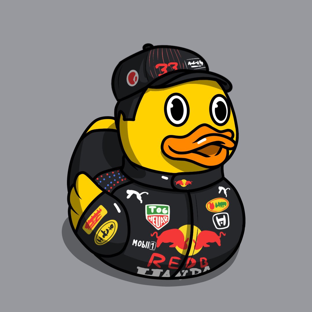 RubberduckzNFT's tweet photo. Congrats Champ. #quack 
@Max33Verstappen https://t.co/DIL8uSWkLH