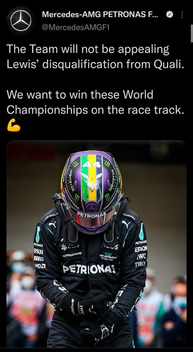 Mercedes lodge double protest in #AbuDhabiGP. As they say... unlike fine wine some tweets don't age well! #F1 #WinOnTheTrack #Racing