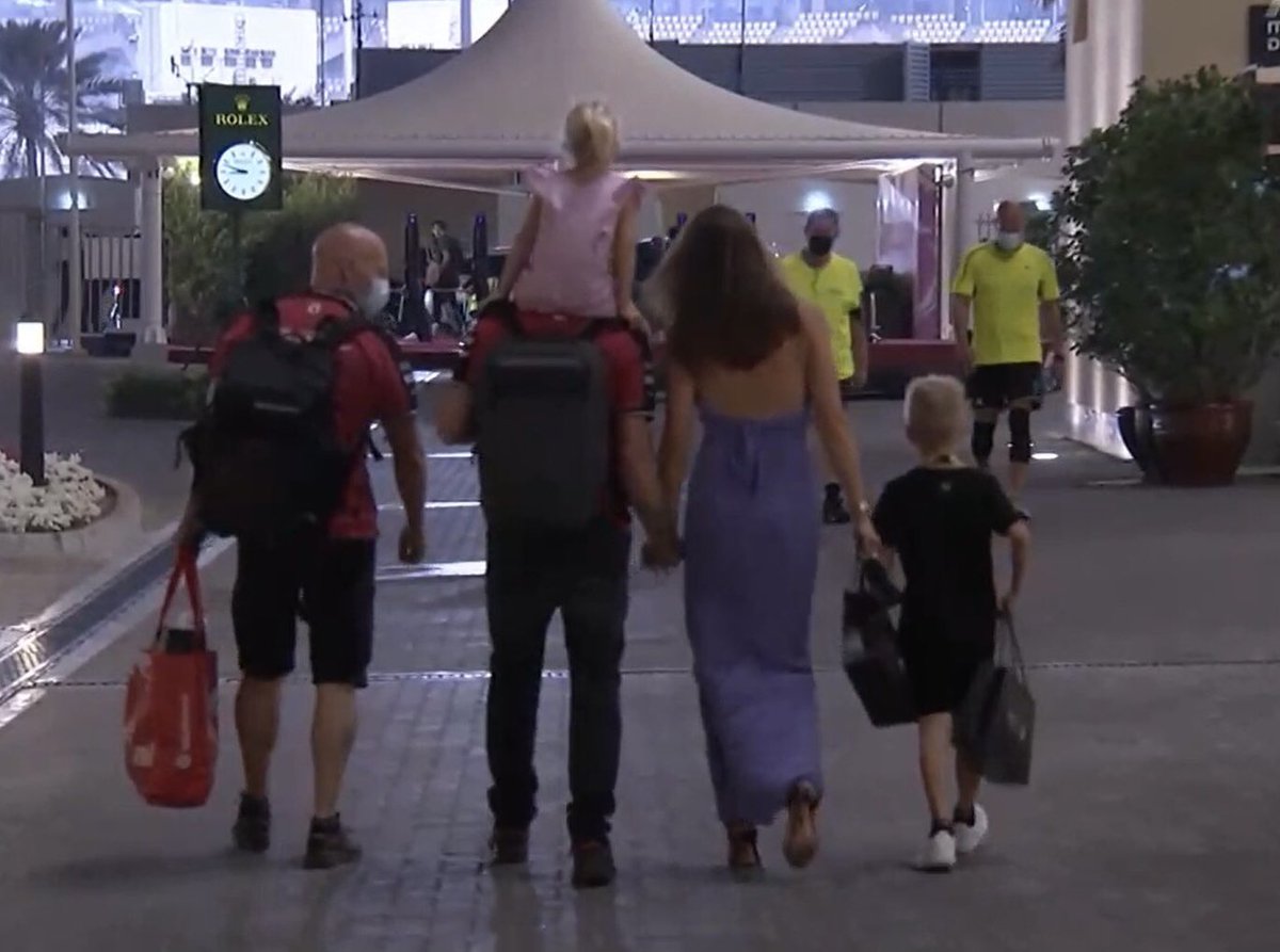the räikkönen’s leaving the paddock 🤍