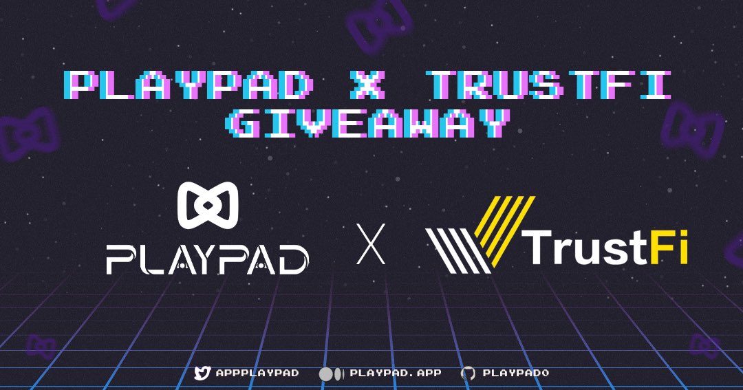🔥PlayPad x TrustFi Giveaway 🔥 We have giveaway to celebrate our partnership with @Trusfiorg 🥳🎉 🎁 Reward: 100 $PPAD tokens + 100 $TFI tokens for 100 winners ⏰Start 13 December, 2021 12:00AM UTC 🚫Ends 19 December, 2021 at 11:59PM UTC Join now! 👉bit.ly/3pLYSSF