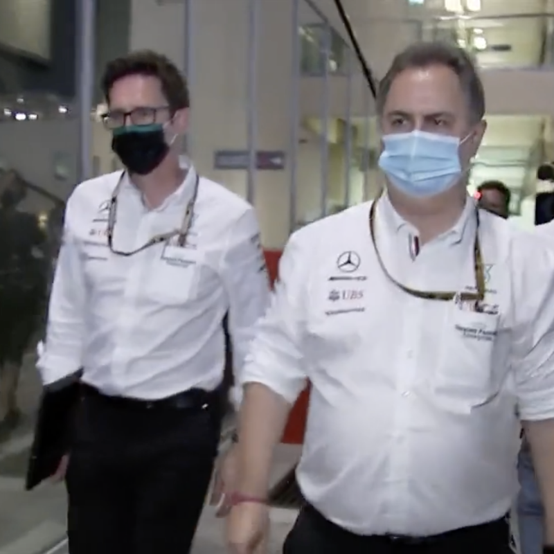 DAZN_ES's tweet photo. ¡OJO! 💥 Mercedes protesta de forma oficial ante la FIA