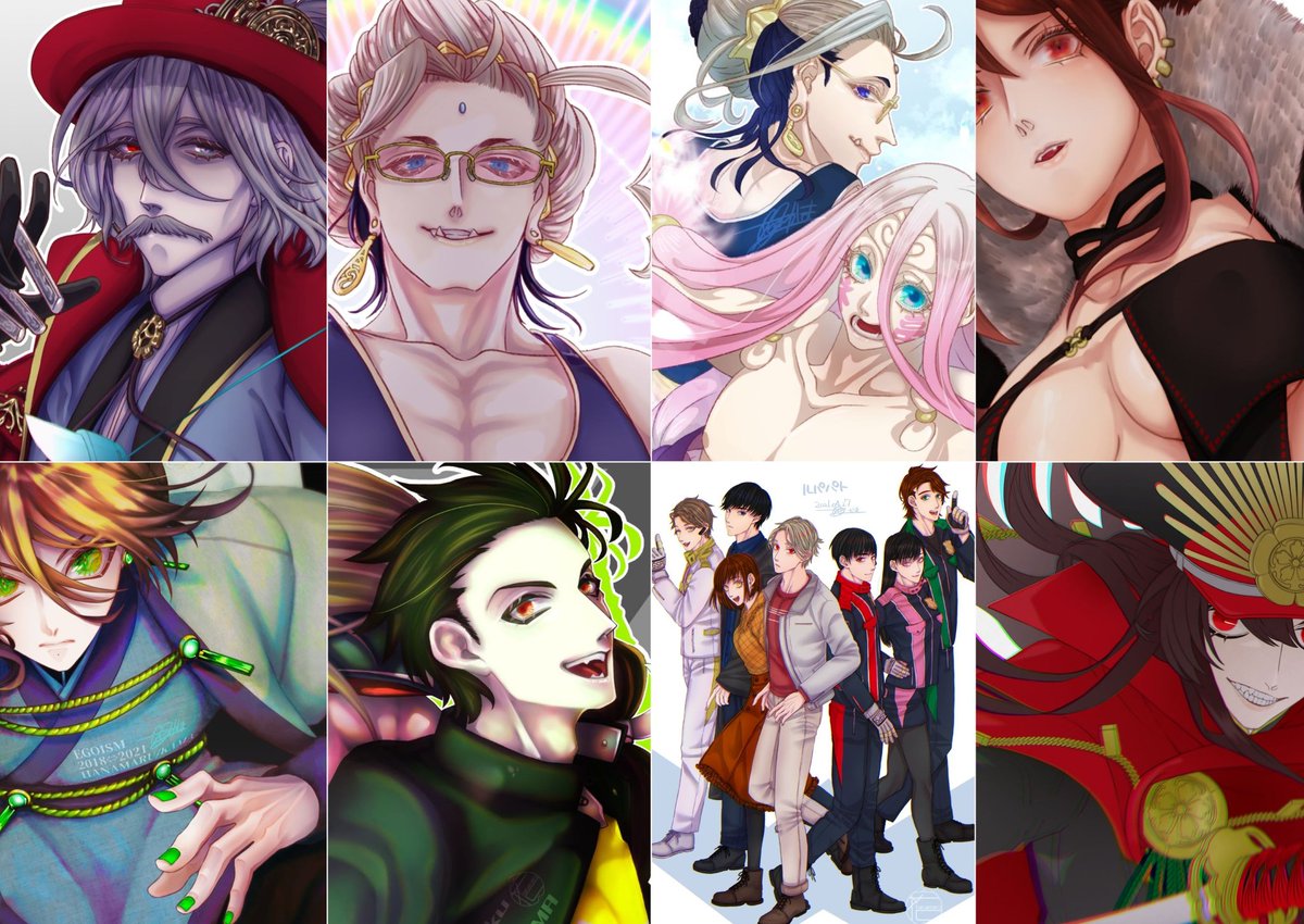 ちょっと早いけど今年描いたやつぺっとまとめた😇1年振り返ると思ってたより色々描いてたなって感じ。来年も細々と活動してると思う✌️🦍✌️ 