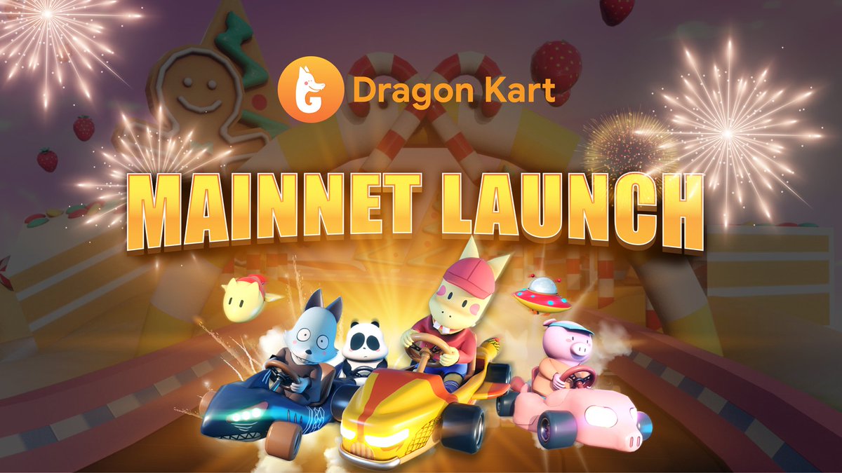🎉Dragon Kart Mainnet Goes Live! 
😍The day has finally come, go now: And create an account.
🙏Hopefully #DragonKart will bring interesting experiences to everyone.

#DragonKart #GameFi