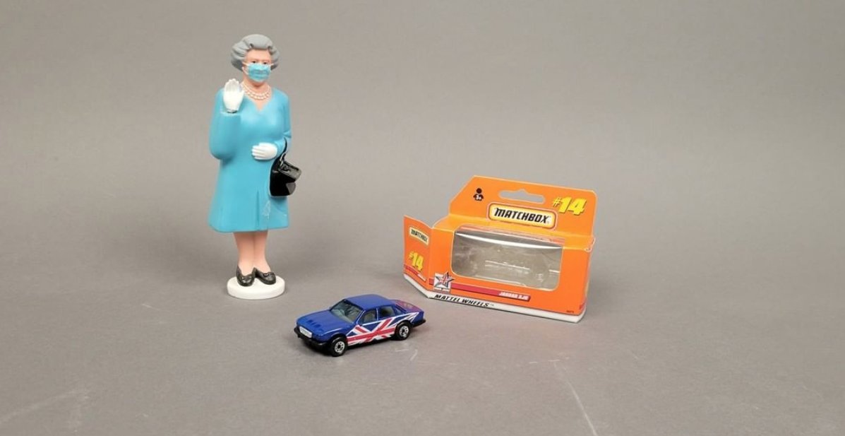 Briziosdotcom's tweet image. The Queen and the Jag. @theroyalfamily @RoyalFamily @Briziosdotcom @InteractiveJag @JaguarUSA @JaguarUK @JaguarUKPR @Matchboxcarsuk