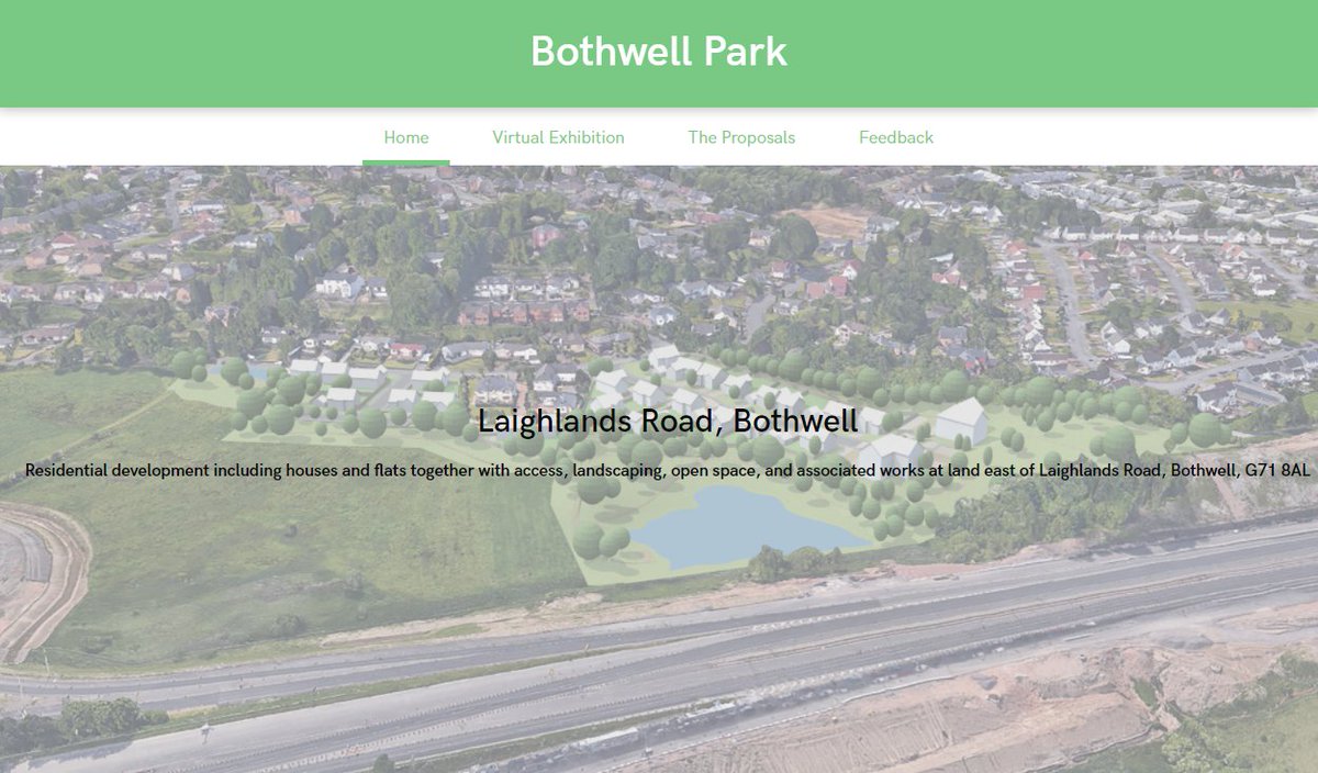 Bothwell_CC's tweet photo. FYI, planning application for proposed Laighlands Rd development👇
https://t.co/CIUvebgC9n
...and more development details on this link here👇
https://t.co/NPg3jy89ej https://t.co/GA1jZQGhW0