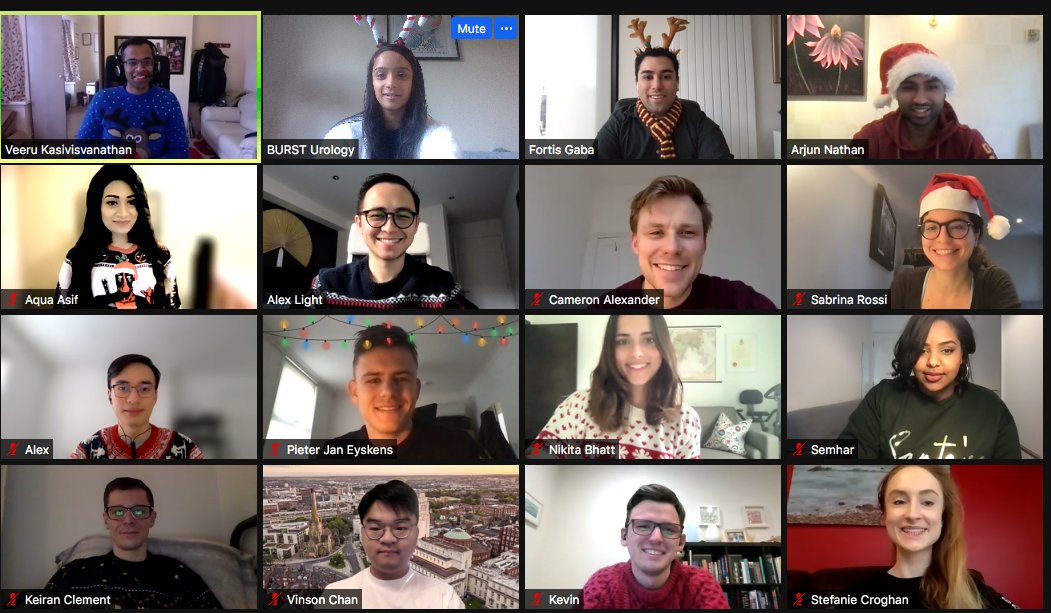 BURSTurology's tweet photo. 2021 has continued to throw us challenges but the BURST team won't let that stop them! Thanks to all of our collaborators who have helped us go from strength to strength. Last meeting of the year done but 2022 has lots more in store! #BURSTSoMe #UroSoMe https://t.co/H68trVtckT