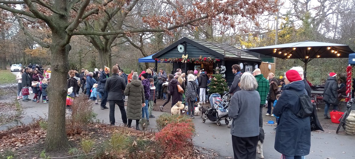Christmas gathering at Cherry Tree Wood  cafe. Pity it wasn't open last Christmas. We could have had a party. <a href="/BarnetCouncil/">Barnet Council</a> <a href="/MatGunyon/">Matthew Gunyon</a>