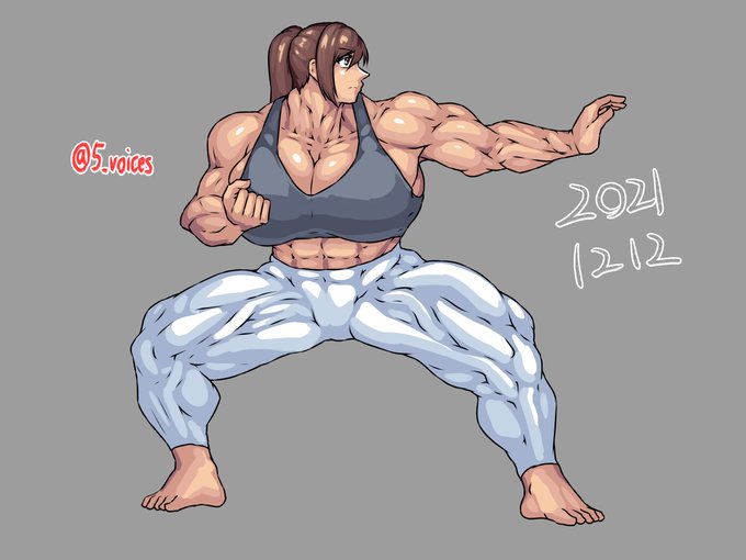 ボディビル模写。 