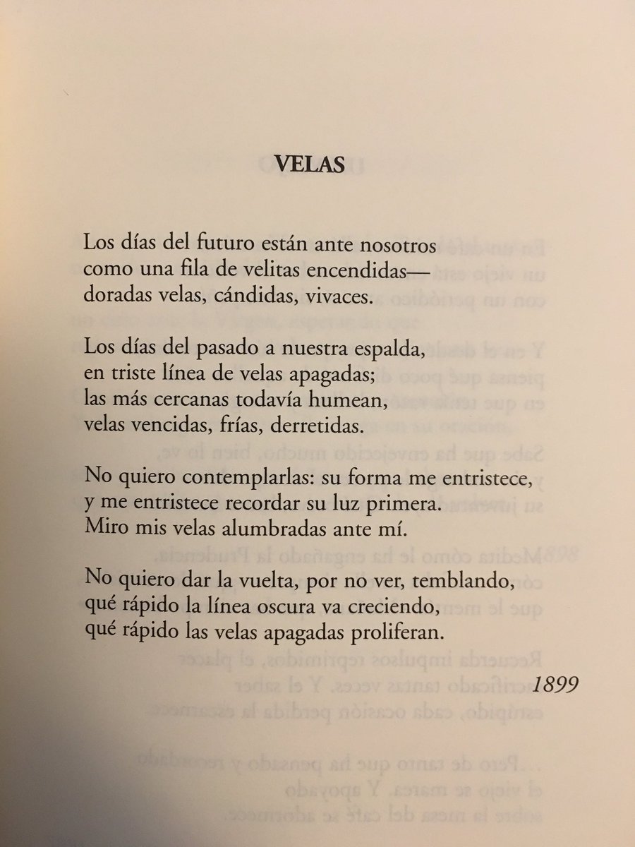poemasladc's tweet photo. Velas, de Constantino Cavafis. https://t.co/96At8k7oYc