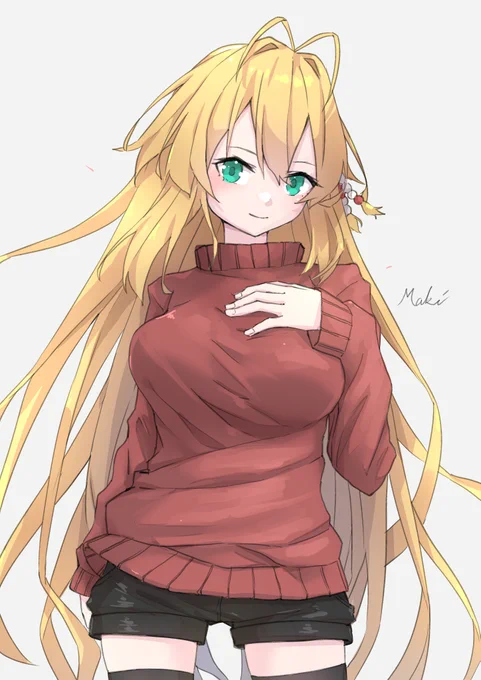 私服な弦巻マキ 