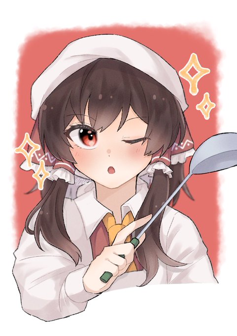 割烹着のtwitterイラスト検索結果