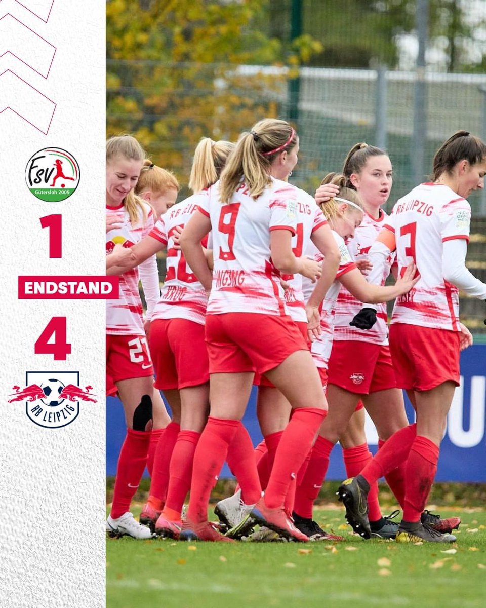 RebellenLE's tweet photo. AUSWÄRTSSIEG!
Unsere @RBLeipzigFrauen gewinnen beim @fsvguetersloh2009 mit 4:1! 💪🏼
Glückwunsch, Mädels! 🔴⚪️
#FSVRBL https://t.co/63LSyf7QfR