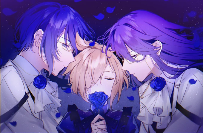 17曲目『LOVELESS××× /  SCL Project(natsuP) 』
#100曲ボカロ絵チャレンジ 
#神威がくぽ #KAITO #鏡音レン 
