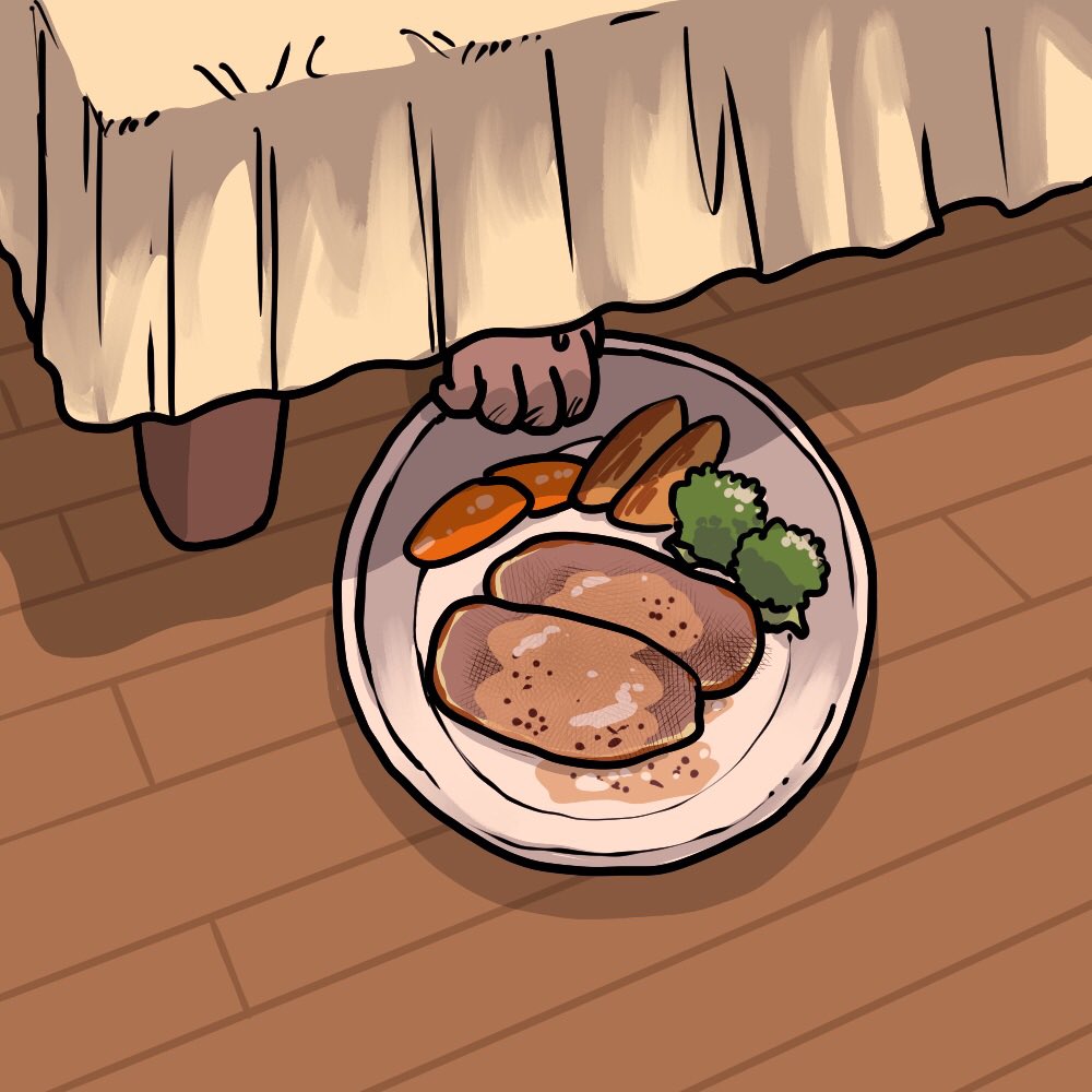 急においしいものをもらったので怯える先輩 