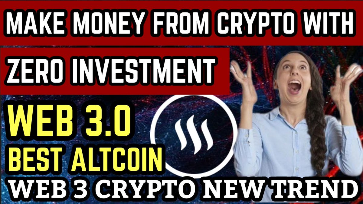 How to Make money from #crypto with ZERO INVESTMENT. 
Best Web 3.0 #Altcoin .

Retweet it 🔃 
Like ✅ 

Youtube Video Link 👇
youtu.be/KA1FgDhkrTs