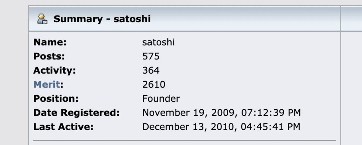 11 years ago today, Satoshi Nakamoto sent his final public post on the #Bitcoin forum. 

The genius to change the world, the humility to walk away ✨