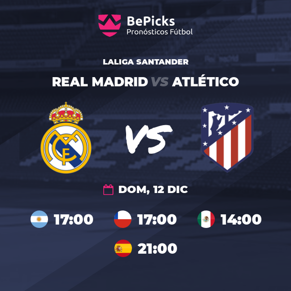 BePicks_Es's tweet photo. Hoy toca partidazo: #ElDerbi 🏆⚽🔥! #RealMadrid vs #Atleti
🏆#LaLiga
🏟 #SantiagoBernabéu
📍 #Madrid
⏰21.00
Deja tu #pick en nuestros torneos oficiales y consigue premios demostrando tus conocimientos de #fútbol. 
#HalaMadrid #AúpaAtleti
https://t.co/IdhwebBvk4 https://t.co/6ryBkgyvLI