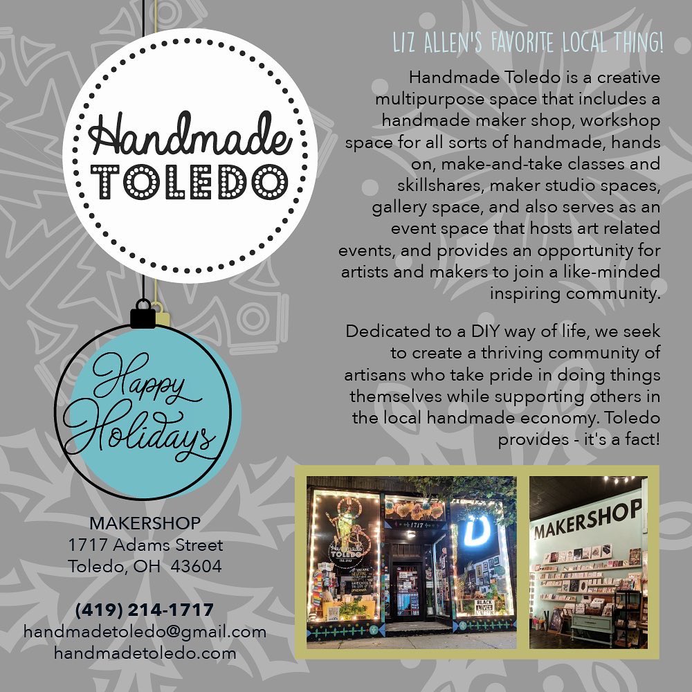 “Handmade Toledo is one of those places in which I could spend hours browsing. There’s so much to see and I can always find a unique gift for someone,” says BOG member @Mobert414. Handmade features work by local and regional artisans. handmadetoledo.com
    
#favoritethings