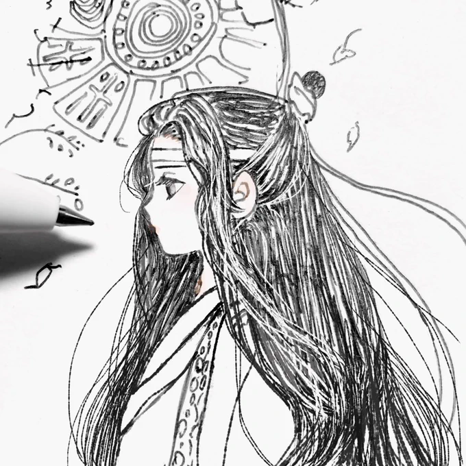 少年藍湛、どれくらいの人間の心を奪って茨の道に陥れたのだろう…#魔道祖师 #藍湛 #MDZS 