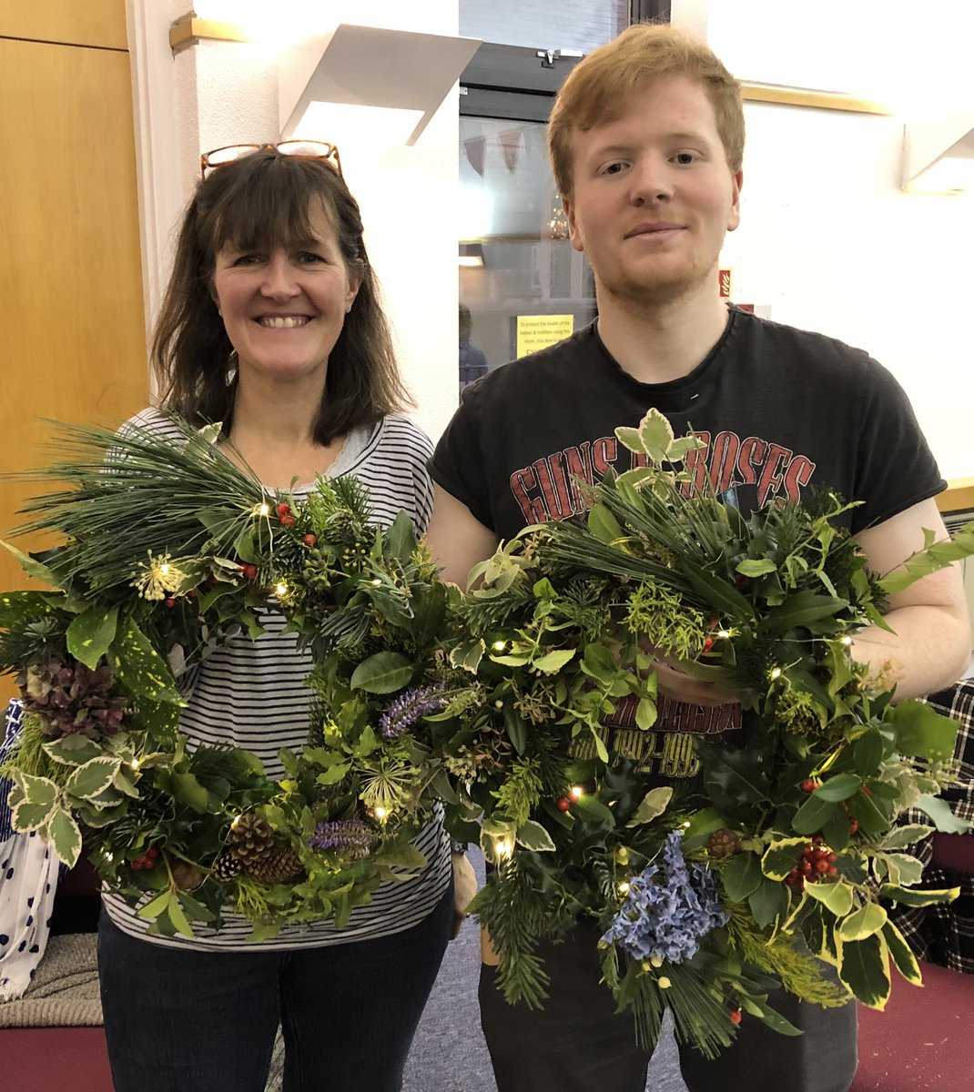 Thank you to the <a href="/AcademyofFloral/">British Academy of Floral Art</a> for leading our Christmas Wreath Making Workshops yesterday, raising almost £2000 for <a href="/Hospiscare/">Hospiscare</a>