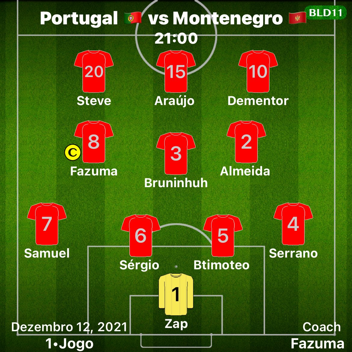 Selecaoptx11's tweet photo. Dia de jogo ⚽️

🏆 Liga das nações 
 2ªJornada 🇲🇪 x 🇵🇹 
⌚️ 21:00 
📅 12 Dezembro
📺 Transmissão —> https://t.co/e4iiLvZKgo

Montenegro 🇲🇪 X11 Insta —> https://t.co/rsuJ4cGqyz

Força Portugal 🇵🇹🇵🇹🇵🇹🇵🇹
#VamosComTudtorneo https://t.co/6uA6aK3MxD
