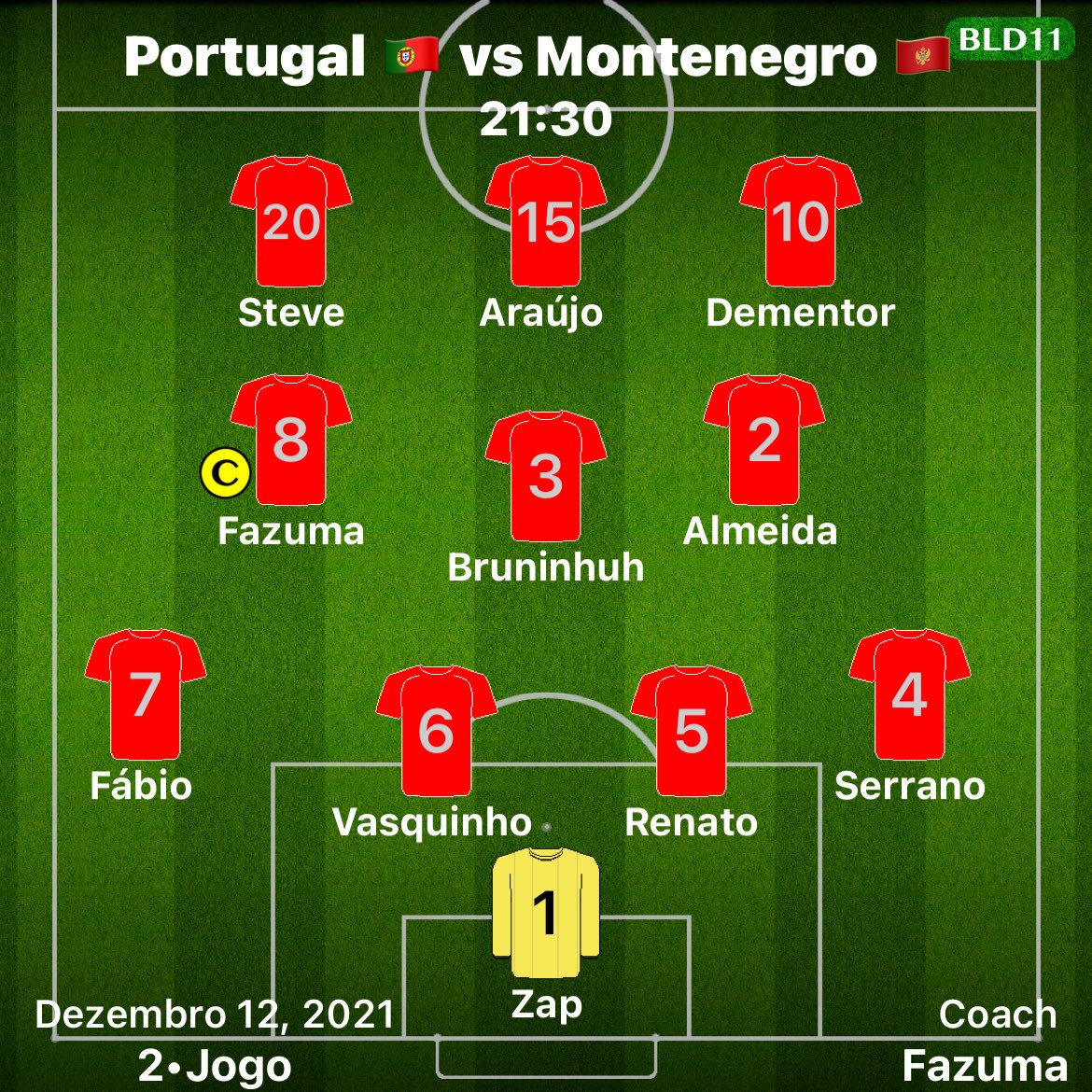 Selecaoptx11's tweet photo. Dia de jogo ⚽️

🏆 Liga das nações 
 2ªJornada 🇲🇪 x 🇵🇹 
⌚️ 21:00 
📅 12 Dezembro
📺 Transmissão —> https://t.co/e4iiLvZKgo

Montenegro 🇲🇪 X11 Insta —> https://t.co/rsuJ4cGqyz

Força Portugal 🇵🇹🇵🇹🇵🇹🇵🇹
#VamosComTudtorneo https://t.co/6uA6aK3MxD