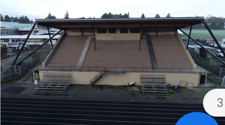We will soon be ready to make some noise in the press box in the stadium at CRHS. Fun times for Vancouver athletes and the community. #vpsamazing