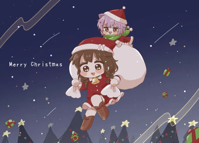 かなりフライングおかころ🎄🍷
 #できたてころね  #絵かゆ 