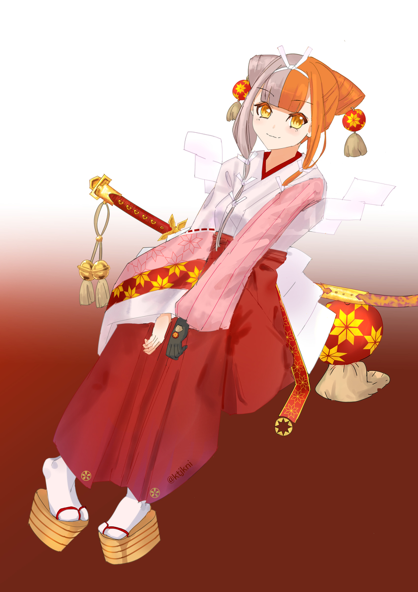 Fgo 今回のイベントすごく面白かった 阿国さんカワイイヤッター この再臨の巫女服好 かたじけないのイラスト