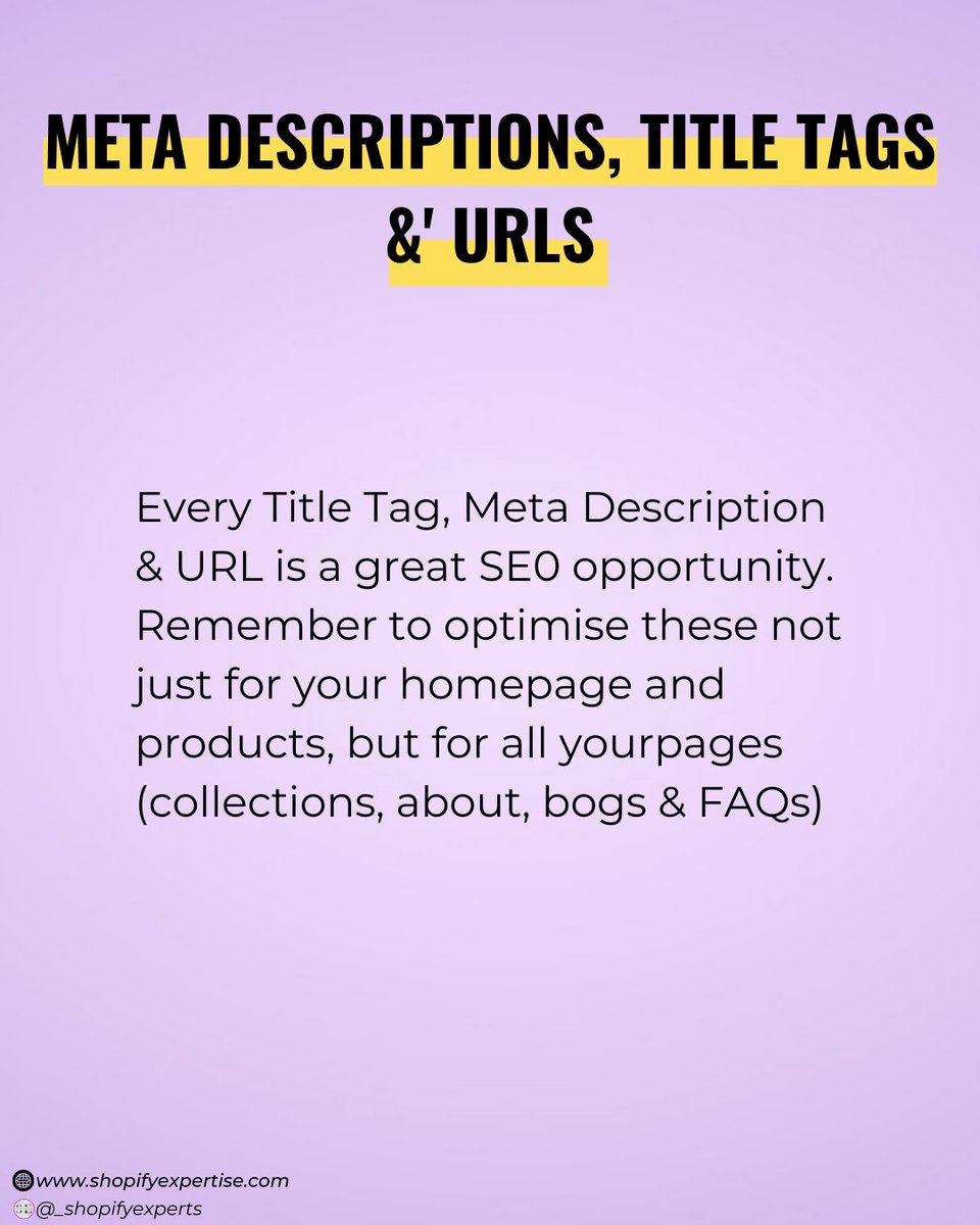 _shopifyexperts's tweet image. 5 Shopify SEO Tips

#Shopify 
#shopifytips
#ecommerce