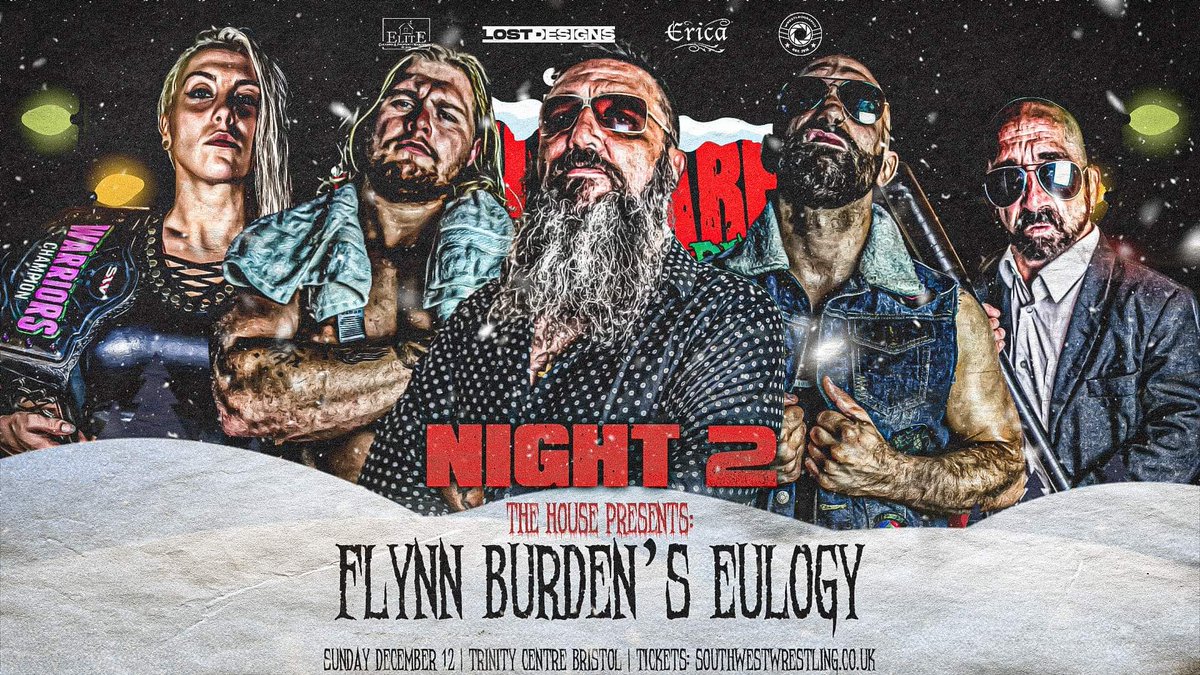 swwwrestling's tweet photo. Following last night's shocking turn of events as Buzzsaw Bronson savagely attacked Flynn Burden.
Pete Bainbridge has now organised a "eulogy" for Flynn that will take place TONIGHT.
Get well Flynn ♥️
#NBCWeekender https://t.co/iBlYQKG6l5