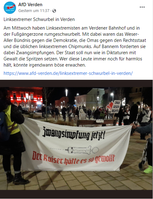 Lebe stets so, dass die #noAfD etwas dagegen hat.