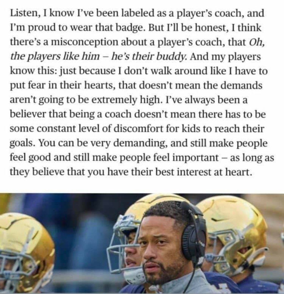 INbballcoach's tweet photo. This is the exact leadership example I use in my place of business as well. We can be nice to people and still expect a high standard level. Leaders everywhere should take note of this. Have a blessed Sunday! https://t.co/aLyWAYVcZq