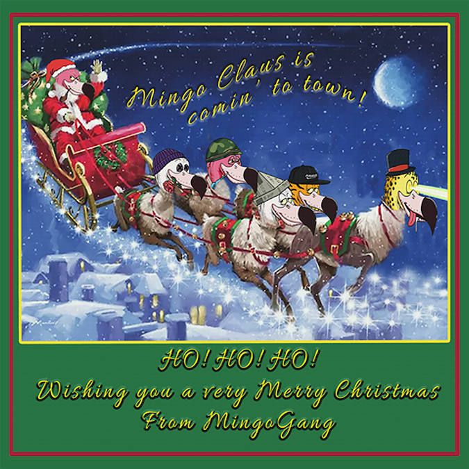 FlashyFlamingos's tweet photo. #MingoGang! Time to start spreadin' the #ChristmasSpirit! #MingoClaus would like to wish everyone a very Merry Christmas. Share your Santa #Mingos, if ya got 'em. Spread that Christmas spirit throughout #MingoLand. #ChristmasForMingos #Christmas2021 #christmasiscoming #MingoClaus https://t.co/Eb8mTCvH3i
