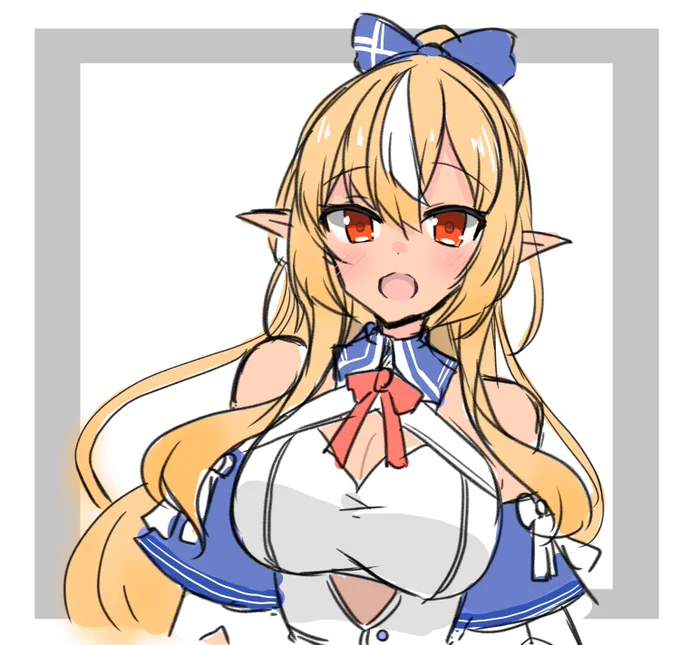 新ビジュアルすごく可愛い
#しらぬえ #不知火フレア新ビジュアル 