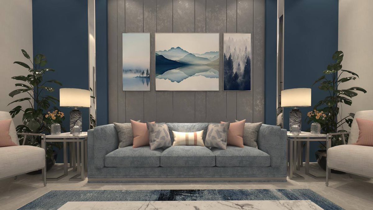 تصميم مجلس ضيافة بألوان الباستيل
 من أعمال م.منيرة العقيل