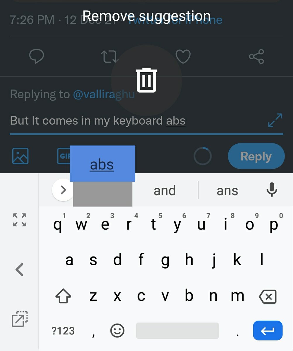 NitiTaylorGang's tweet photo. @valliraghu But It comes in my keyboard. https://t.co/6BCc9byDyu