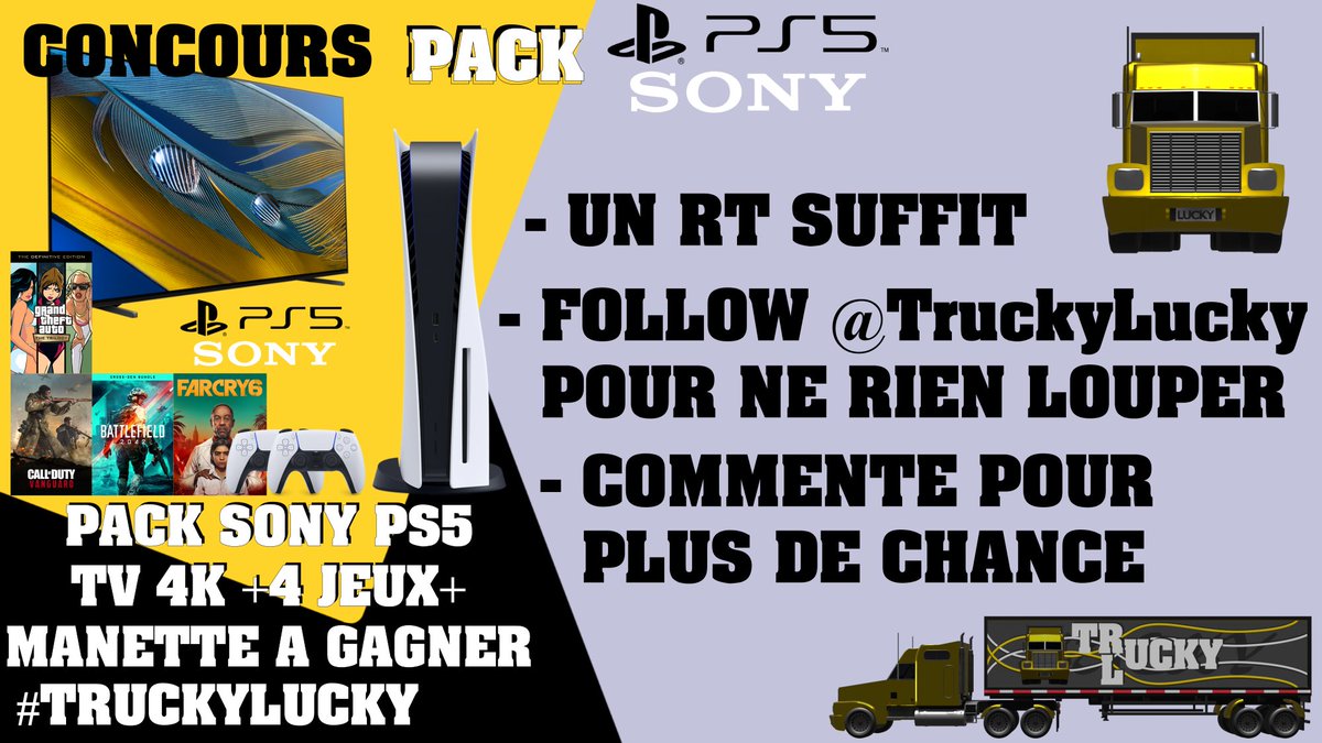 #Concours - Trucky Lucky tweet media