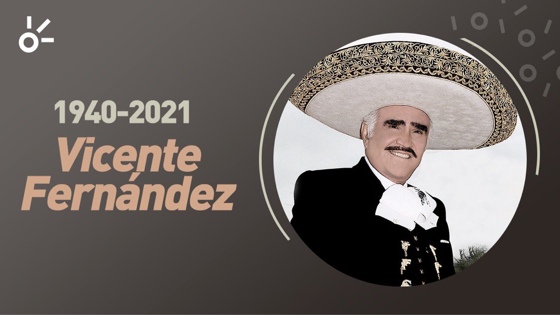 #VicenteFernández, el más grande exponente de la música mexicana partió de este mundo, dejando un gran vacío y un legado imborrable. Descanse en paz el Charro de Huentitán. 🙏🎼 ow.ly/YTSg50Ggo0w

#Claromúsica #Chente #QDEP