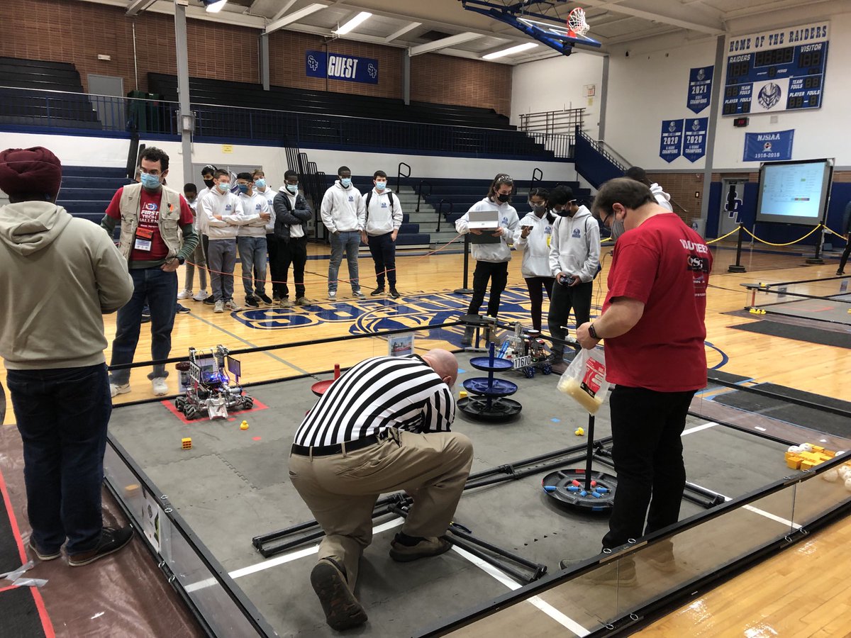 sashab70's tweet photo. Raider Robotics are undergoing software inspections for the First Tech Challenge Robotics competition hosted by SPFHS! Go Raiders! ⁦@SPFProud⁩ ⁦@SPFTech_Treglia⁩ ⁦@SPF_TAP⁩ https://t.co/YICYnQCNwS